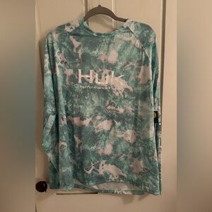 NWT Huk performance fishing long sleeve shirt UPF 30